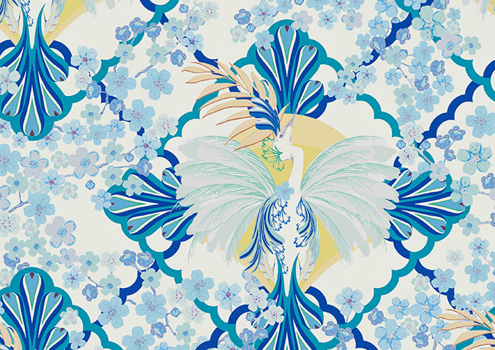 Faded Glamour, China Blue White - Twist&Fit Roman Blind - Image 7